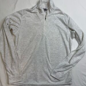 Patagonia Capilene Top Womens XS Ivory Base Layer Long Sleeve Quarter Zip A0206